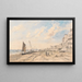 Brighton Beach patrzący na zachód - John Constable — oprawiony obraz na ścianie
