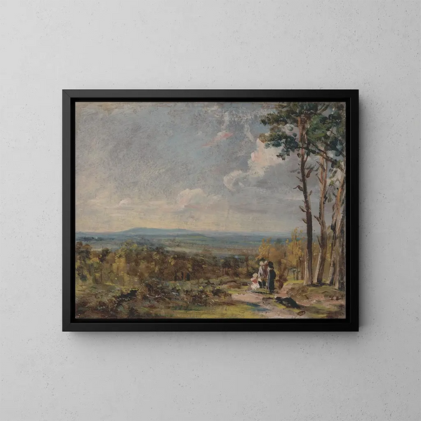 Hampstead Heath widziany w kierunku Harrow - John Constable — oprawiony obraz na ścianie