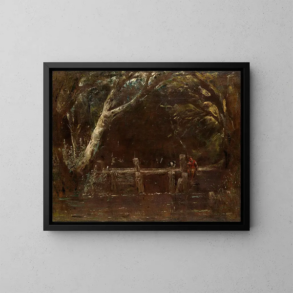 Le paysage du verrou - John Constable — oprawiony obraz na ścianie