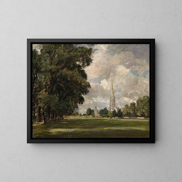Katedra Salisbury od Lower Marsh Close - John Constable — oprawiony obraz na ścianie