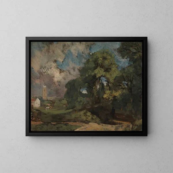 Stoke-by-Nayland - John Constable — oprawiony obraz na ścianie