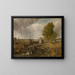 Studium statku przepływającego przez śluzę - John Constable — oprawiony obraz na ścianie