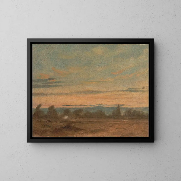 pejzażu letniego wieczoru - John Constable — oprawiony obraz na ścianie