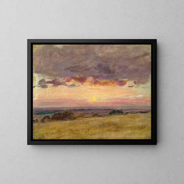 Wieczór letni z burzowymi chmurami - John Constable — oprawiony obraz na ścianie
