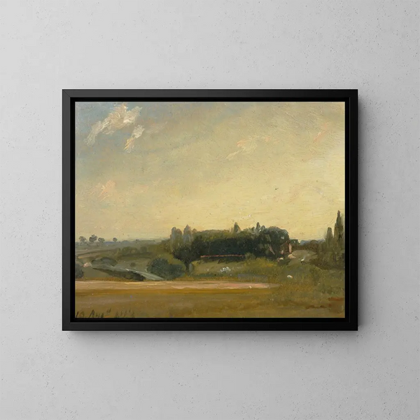 Widok na plebanię w East Bergholt - John Constable — oprawiony obraz na ścianie