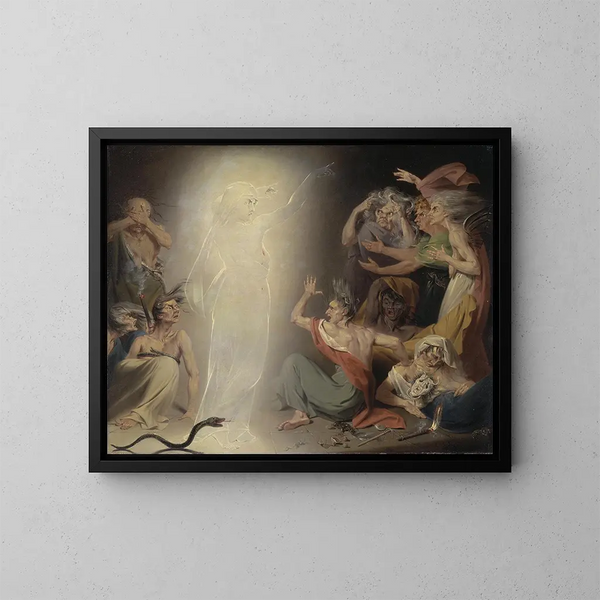 Le fantôme de Clytemnestre réveignant les Furies - John Downman — oprawiony obraz na ścianie