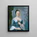 Susannah lub Mary Bontecou - John Durand — oprawiony obraz na ścianie