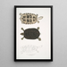 Tortue Thugi Emys Thugi - John Edward Gray — oprawiony obraz na ścianie