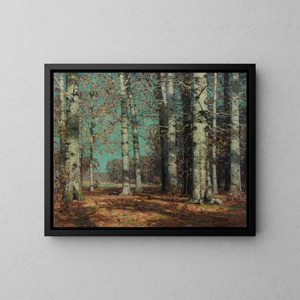 Hêtres d'automne - John Fabian Carlson — oprawiony obraz na ścianie