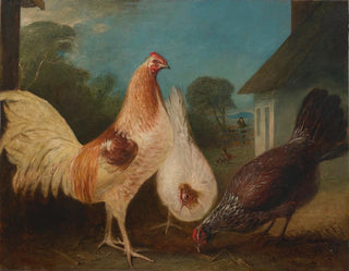 John Ferneley - Chickens in a barnyard.webp