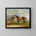 Le chœur du marquis de Cleveland, vainqueur du St Leger de 1831, tenu par son entraîneur John Smith avec le jockey John Bartham, jour à Doncaster - John Ferneley — oprawiony obraz na ścianie