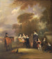 Le révérend et Mme Henry Palmer avec leurs six plus jeunes enfants à Withcote Hall près d'Oakham Leicestershire - John Ferneley — widok dzieła