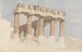 Le Côté est et le côté sud du Parthenon - John Foster — widok dzieła