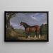Un étalon Clydesdale - John Frederick Herring l'Ancien — oprawiony obraz na ścianie