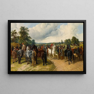 John Frederick Herring Snr - A horse fair on Southborough Common (Case Conflict).webp