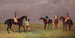 La Coupe de Doncaster z 1825 z Mr Whittaker's Lottery, Mr Craven's Longwaist, Mr Lambton's Cedric i Mr Farquaharson's Figaro - John Frederick Herring l'Ancien — widok dzieła