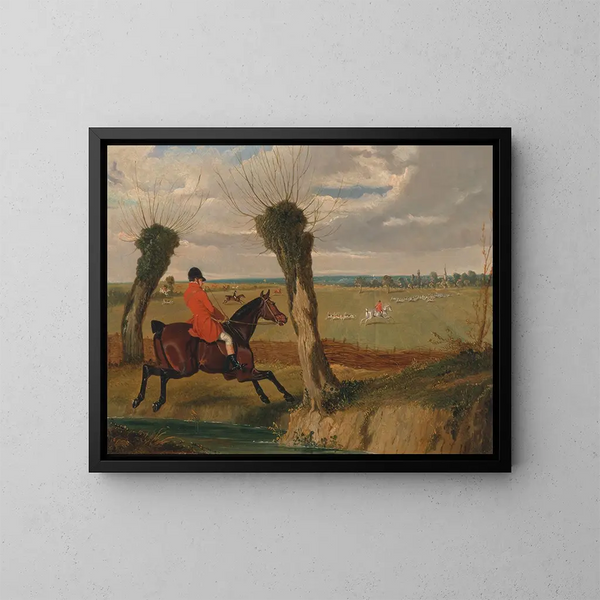 La chasse du Suffolk en pleine voix - John Frederick Herring l'Ancien — oprawiony obraz na ścianie