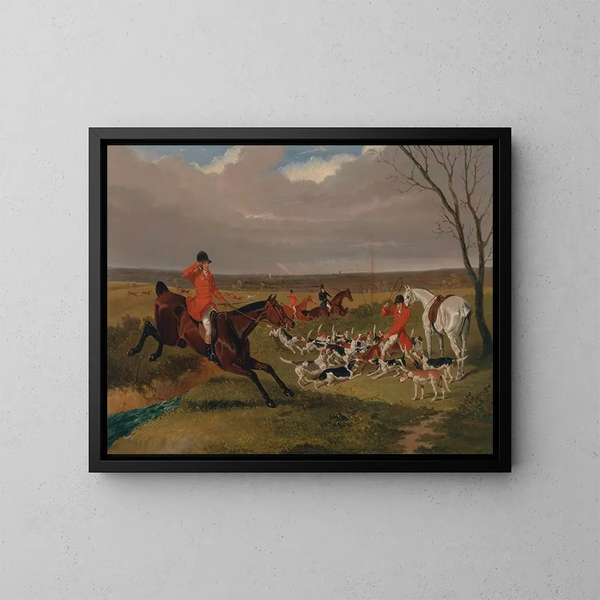 La chasse de Suffolk à la mort - John Frederick Herring l'Ancien — oprawiony obraz na ścianie