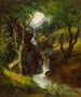 Kaskada w lesie - John Frederick Kensett — widok dzieła