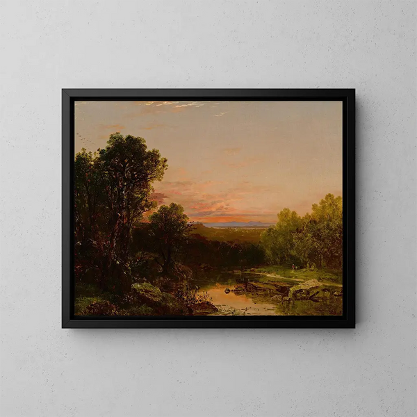 Zachód słońca nad Catskills - John Frederick Kensett — oprawiony obraz na ścianie