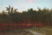 Zmierzch wśród cedrów w Darien, Connecticut - John Frederick Kensett — widok dzieła