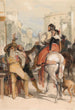 Scena uliczna w Grenadzie w dniu corridy - John Frederick Lewis — widok dzieła