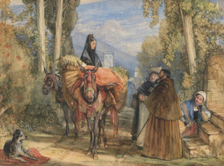 John Frederick Lewis - A road near Seville Spain.webp