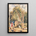 Garde-chasse et garçon chassant un lapin - John Frederick Lewis — oprawiony obraz na ścianie