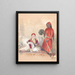 Iskander Bey i jego sługa - John Frederick Lewis — oprawiony obraz na ścianie