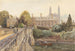 Clare College i most na Cam z King's College w tle - John Fulleylove — widok dzieła