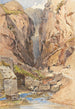 La source Castalienne à Delphes - John Fulleylove — widok dzieła