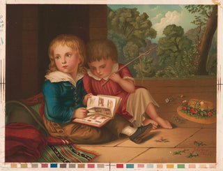 John Gast - Two children with book and switch.webp