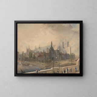 John Gendall - View of Westminster Hall and Abbey from the Bridge.webp