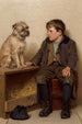 Rozmowa - John George Brown — widok dzieła