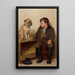 Rozmowa - John George Brown — oprawiony obraz na ścianie