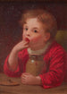 Palce przed widelcami - John George Brown — widok dzieła