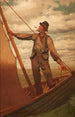 Hisser la voile - John George Brown — widok dzieła