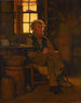 W cieniu - John George Brown — widok dzieła