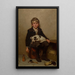 Le cireur de chaussures - John George Brown — oprawiony obraz na ścianie