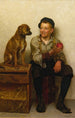 Taquiner le chiot - John George Brown — widok dzieła