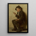 Le jeune artiste - John George Brown — oprawiony obraz na ścianie