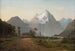 Dwóch fanfarów gotujących czajnik herbaty w Milford Sound - John Gibb — widok dzieła