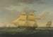 La Tamise enneigée en deux positions au large de Harwich - John Harwood — widok dzieła