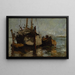 Statki w porcie - John Henry Twachtman — oprawiony obraz na ścianie