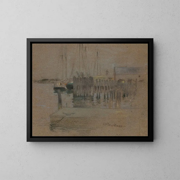 Port w Gloucester - John Henry Twachtman — oprawiony obraz na ścianie