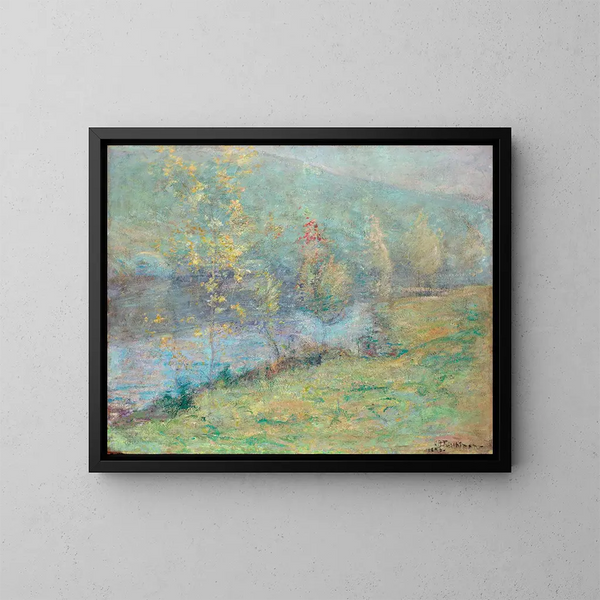 Poranny mglisty - John Henry Twachtman — oprawiony obraz na ścianie