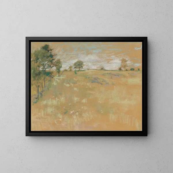 Prerie w Branchville, Connecticut - John Henry Twachtman — oprawiony obraz na ścianie
