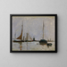 Spokojny port w Holandii - John Henry Twachtman — oprawiony obraz na ścianie