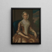 Mme Richard Galloway - John Hesselius — oprawiony obraz na ścianie