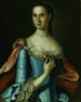 Mme William Carmichael - John Hesselius — widok dzieła